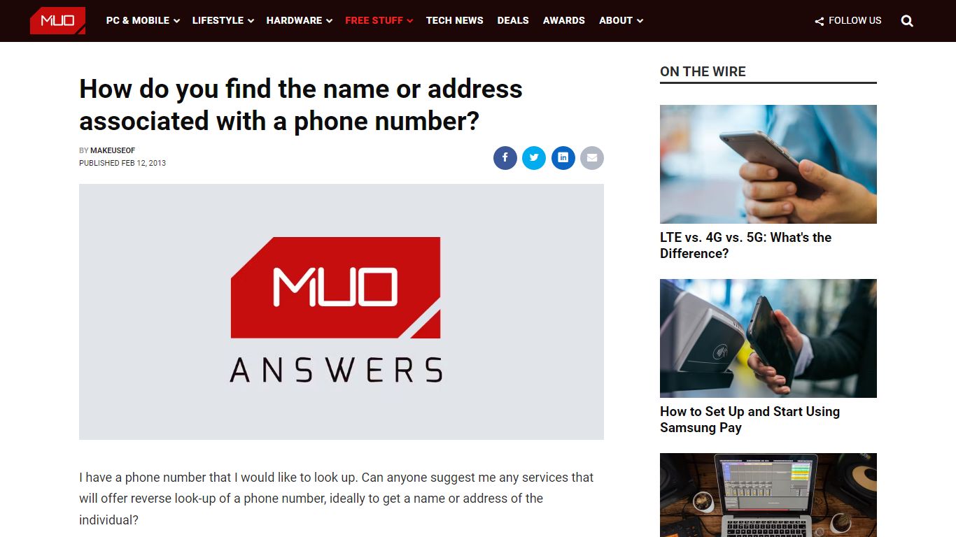 How do you find the name or address associated with a phone number? - MUO